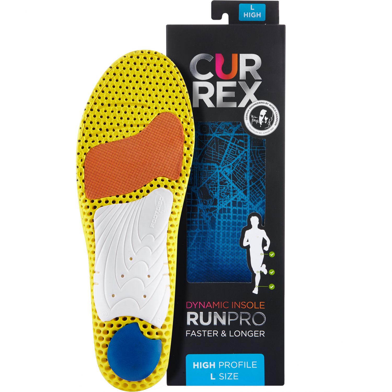 Currex RunPro High, palmilha, azul