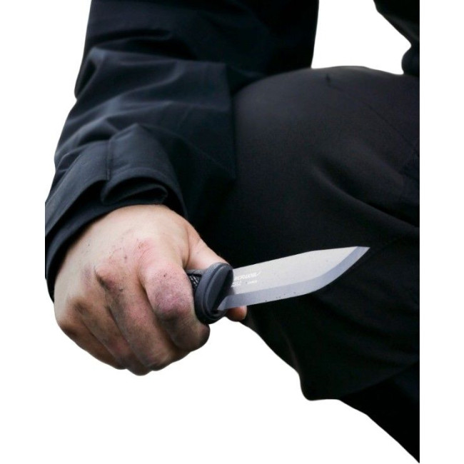 Cuțit Mora Garberg Blackblade cu teacă din polimer (C), cuțit, negru