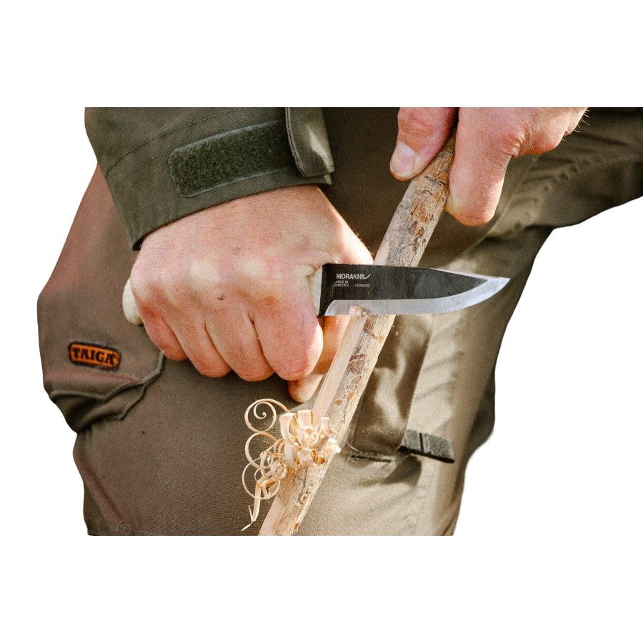 Cuțit Mora LOK Blackblade (S), cuțit, negru