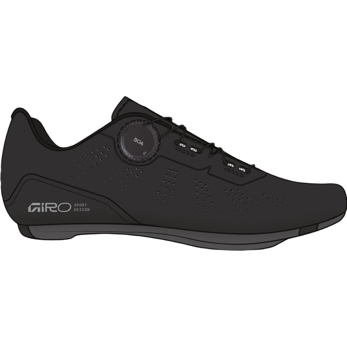 Cyklistická obuv Giro Cadet II, čierna