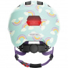 Cyklistická prilba Abus Smiley 3.0 LED, junior, modrá dúha