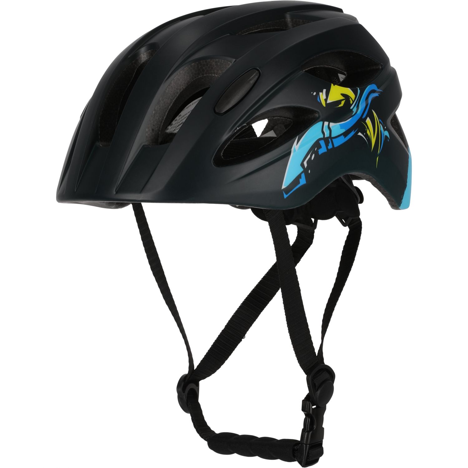 Cyklistická prilba Crazy Safety Cool Arrow, junior, čierna/modrá