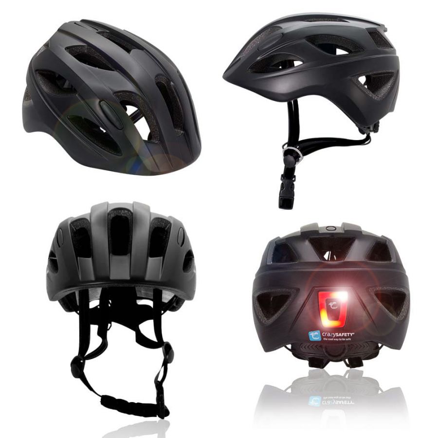 Cyklistická prilba Crazy Safety Cool Swat, junior, čierna