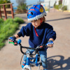 Cyklistická prilba Crazy Safety Dino, junior, modrá