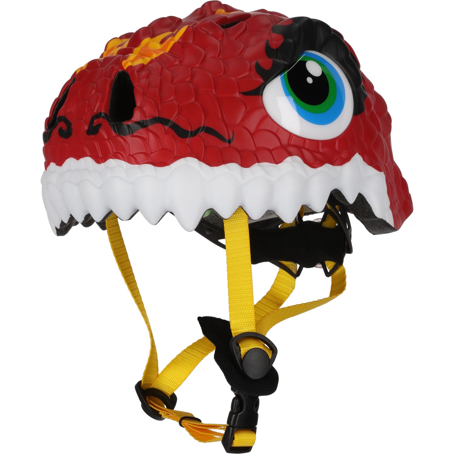 Cyklistická prilba Crazy Safety Dragon, junior, červená