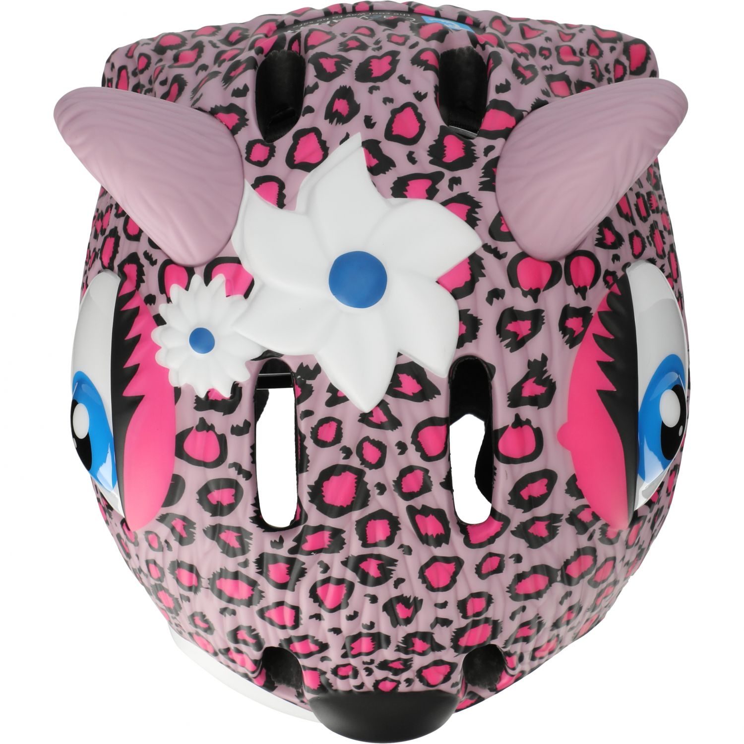 Cyklistická prilba Crazy Safety Leopard, junior, ružová