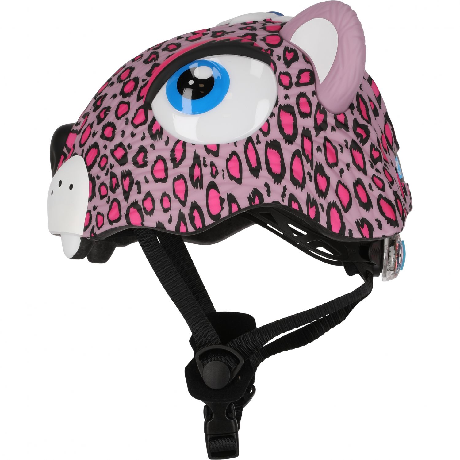Cyklistická prilba Crazy Safety Leopard, junior, ružová