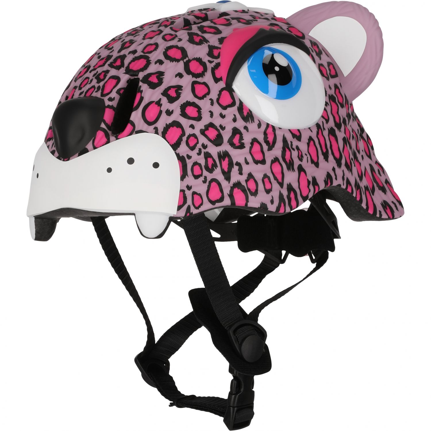Cyklistická prilba Crazy Safety Leopard, junior, ružová