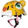 Cyklistická prilba Crazy Safety Leopard, junior, žltá