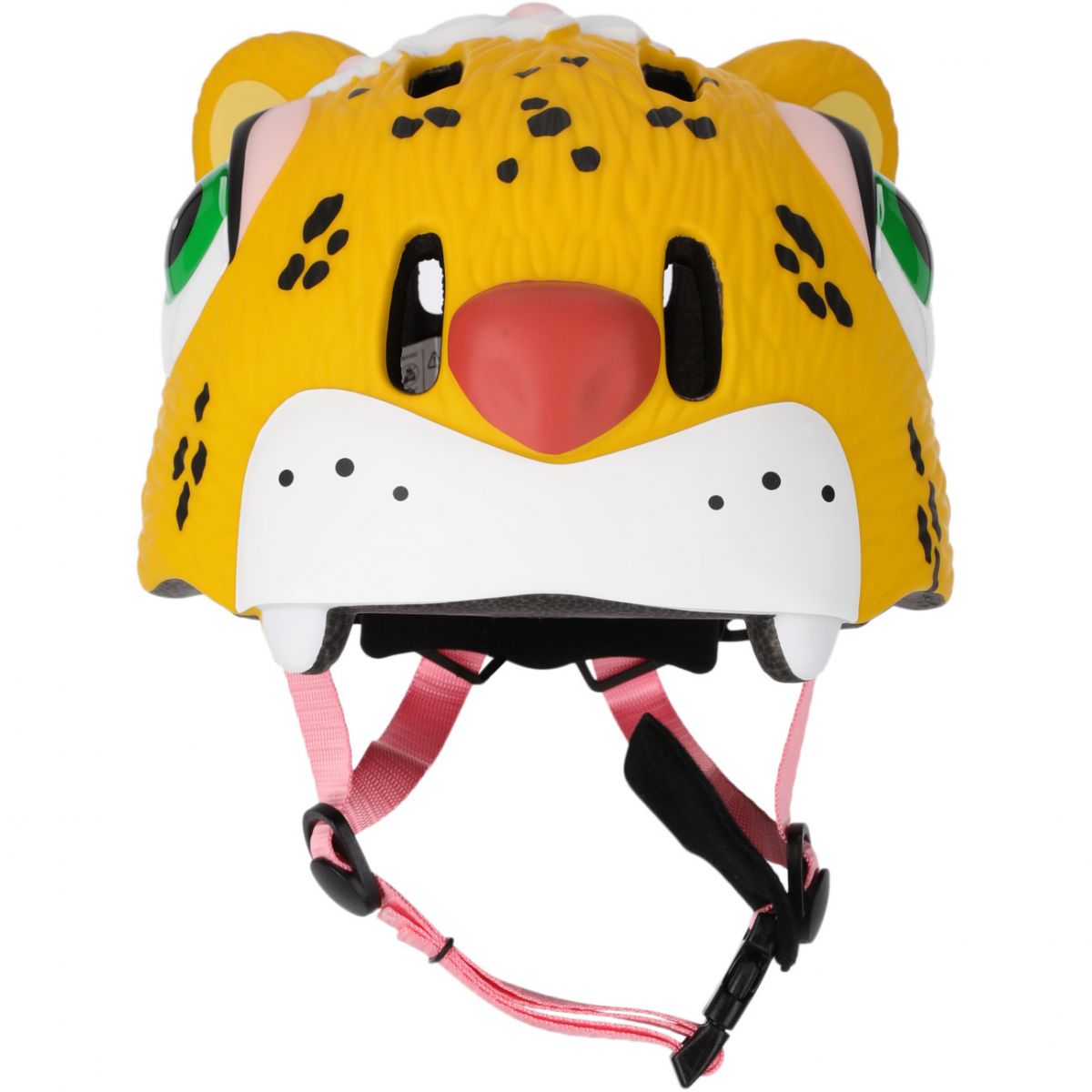 Cyklistická prilba Crazy Safety Leopard, junior, žltá