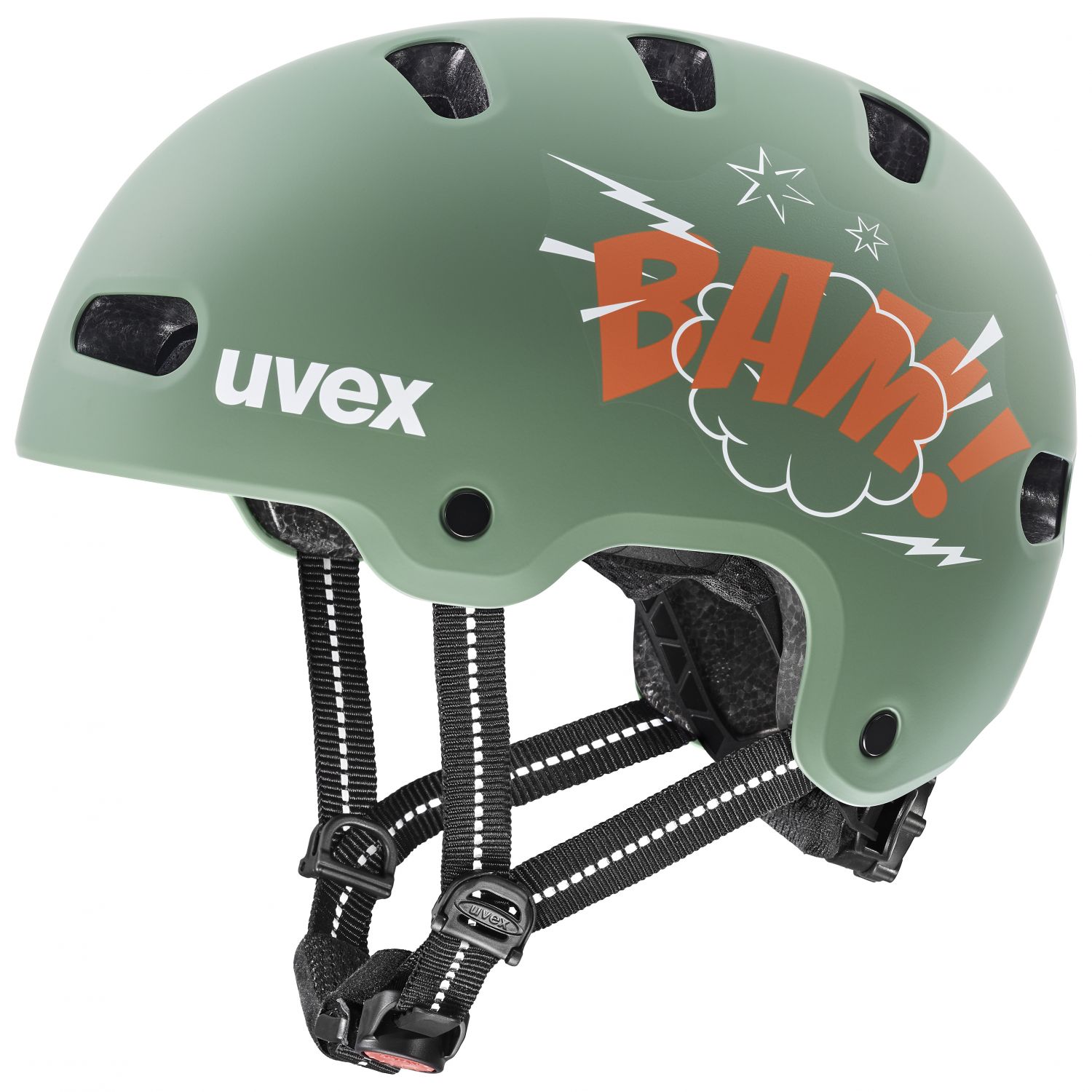 Cyklistická prilba Uvex Kid 4 Style, junior, zelená/oranžová