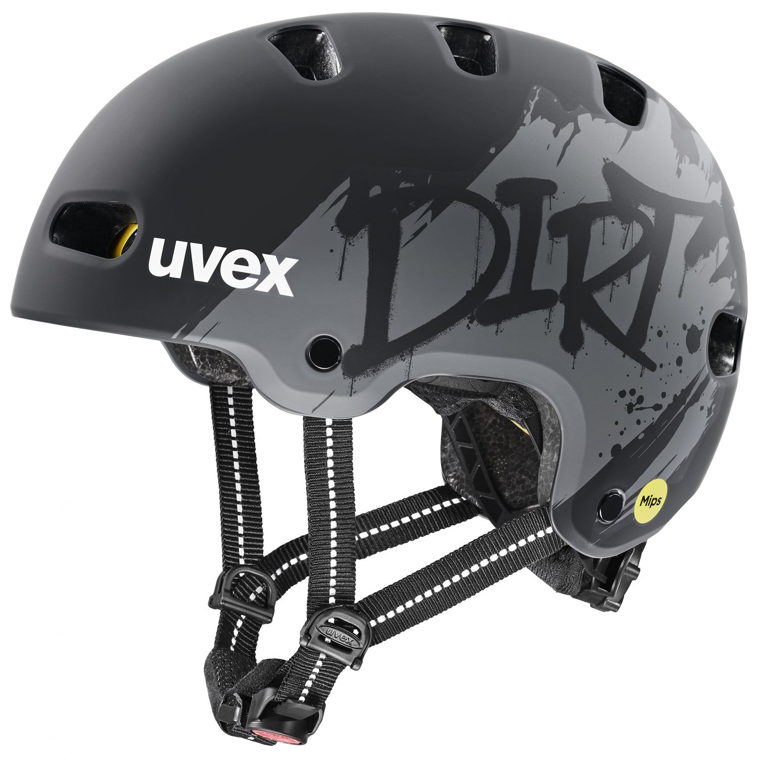Cyklistická prilba Uvex Kid 4 Style MIPS, junior, čierna