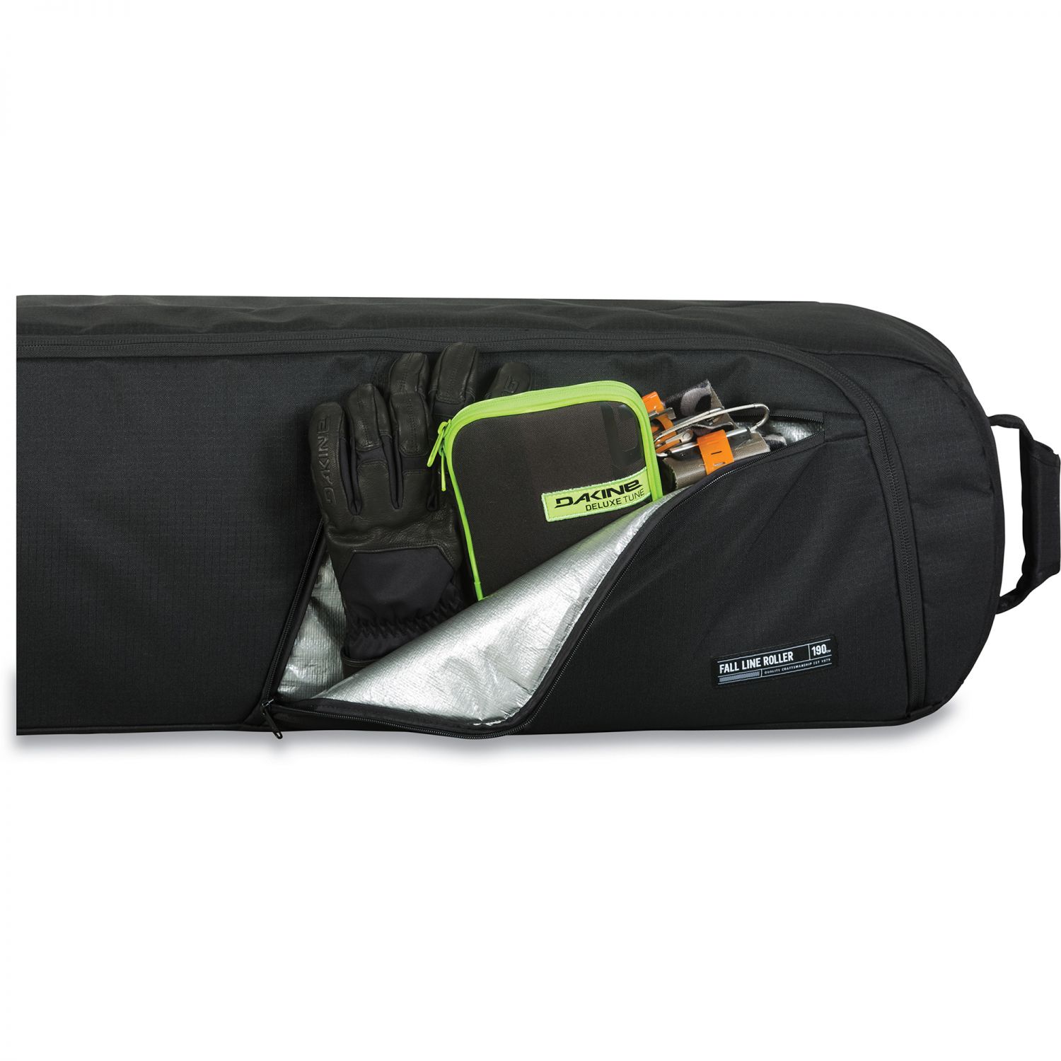Dakine Fall Line Ski Roller Bag, 175 cm, black