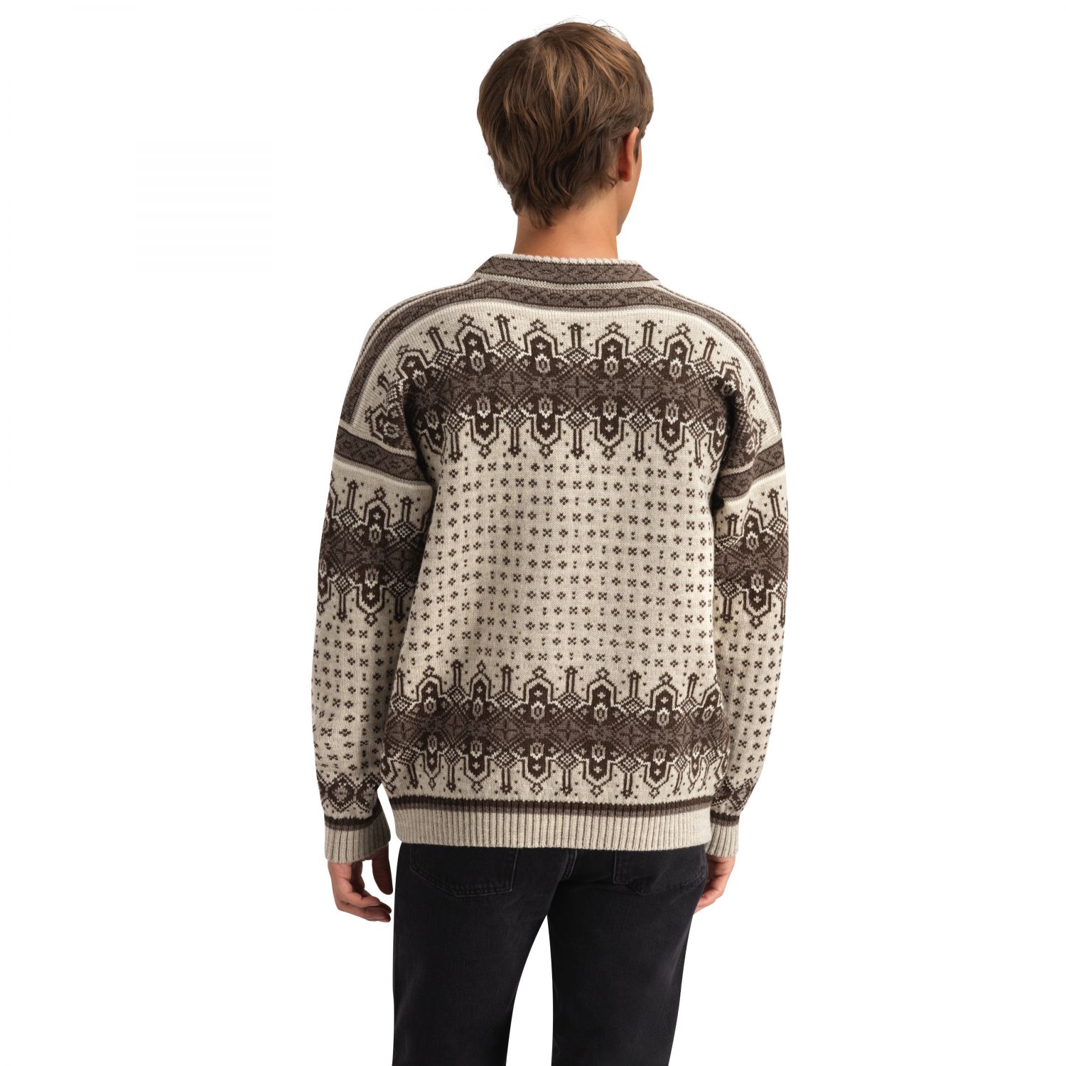 Dale of Norway Albertville Masc. Sweater, Herr, Birch Coffee