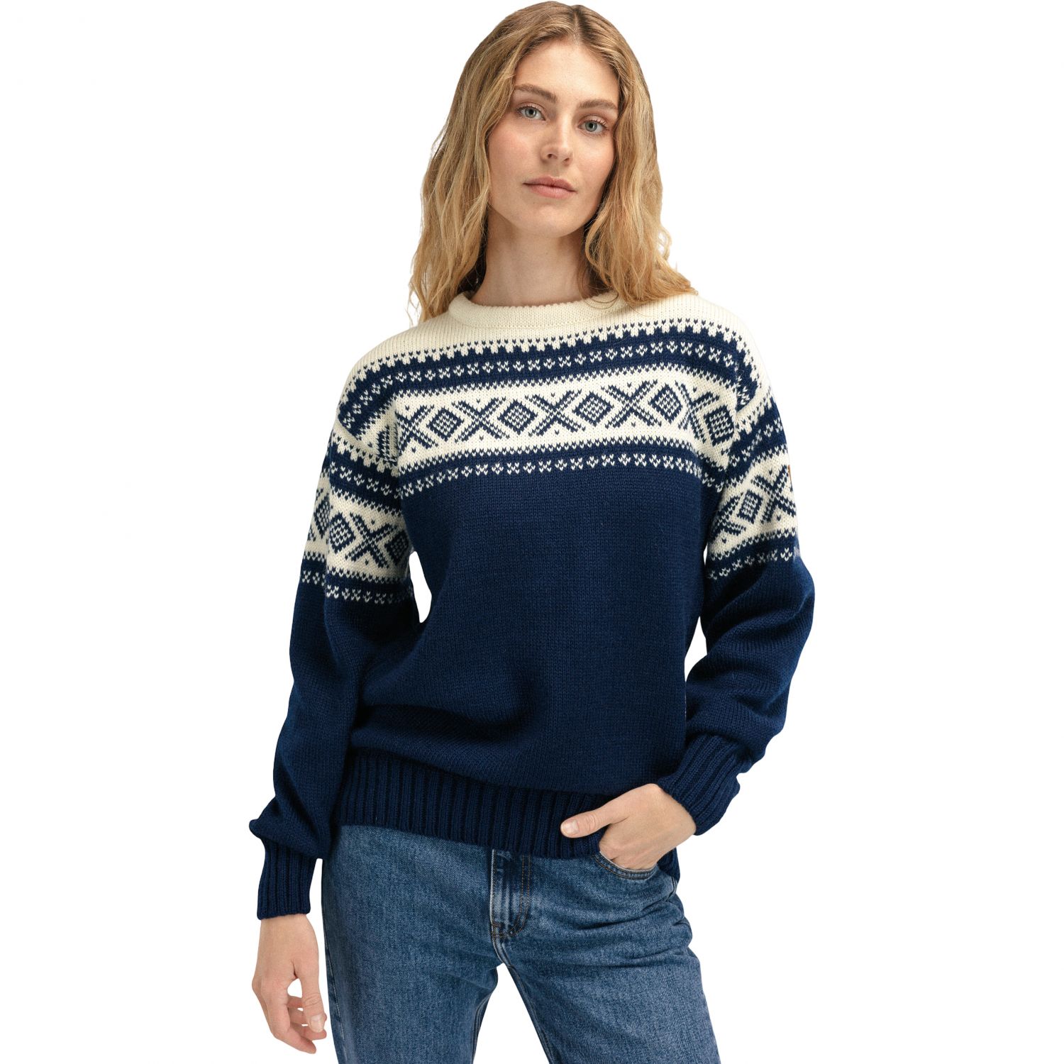 Dale of Norway Cortina 1956, camisola, azul marinho