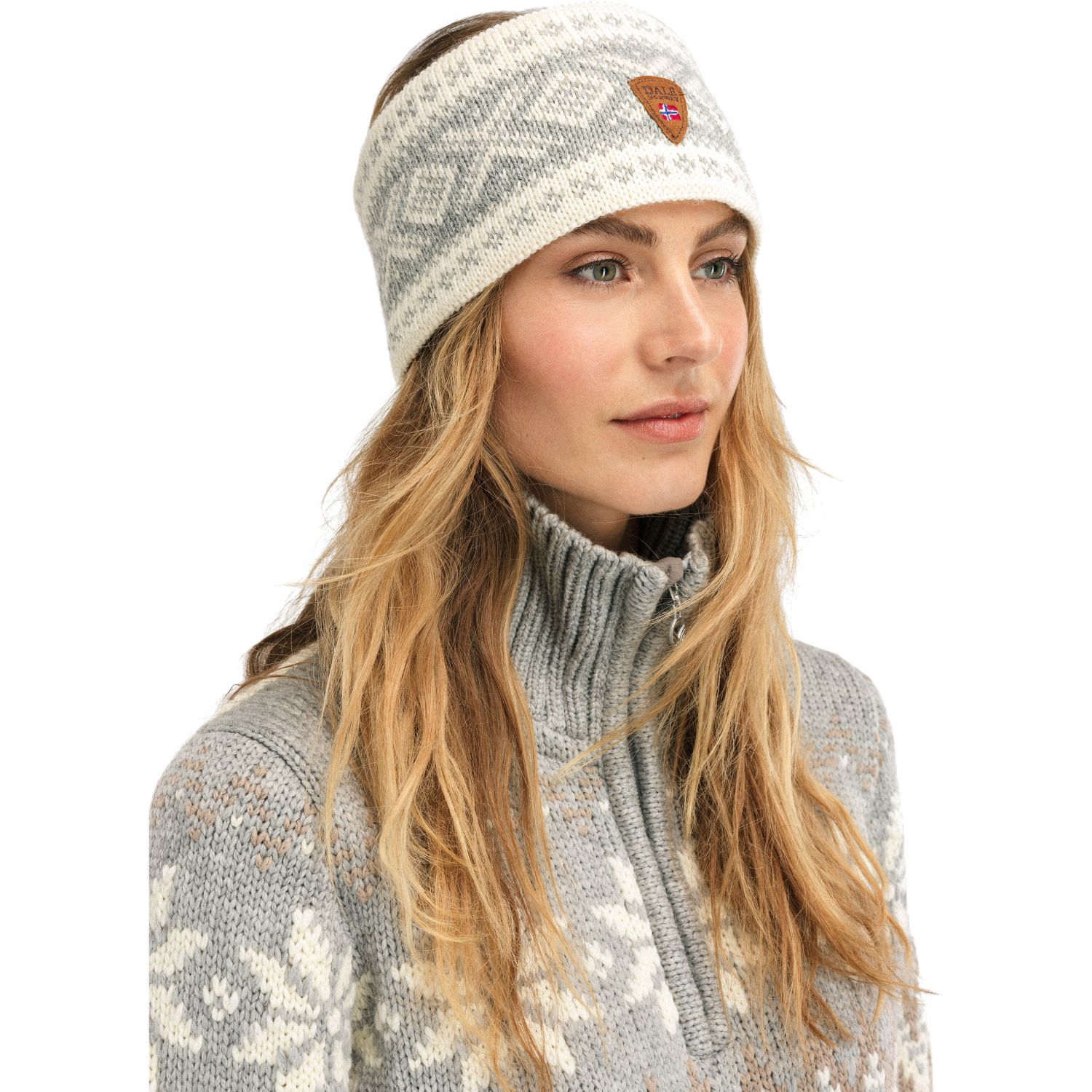 Dale of Norway Cortina 1956, headband, grey white