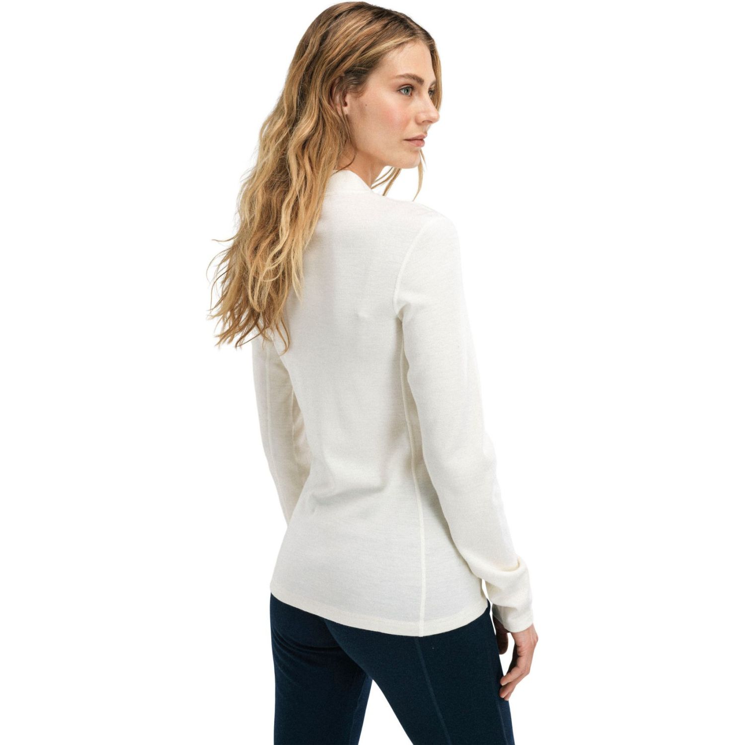 Dale of Norway Falkeberg Baselayer Half zip, intimo termico da sci, donna, bianco