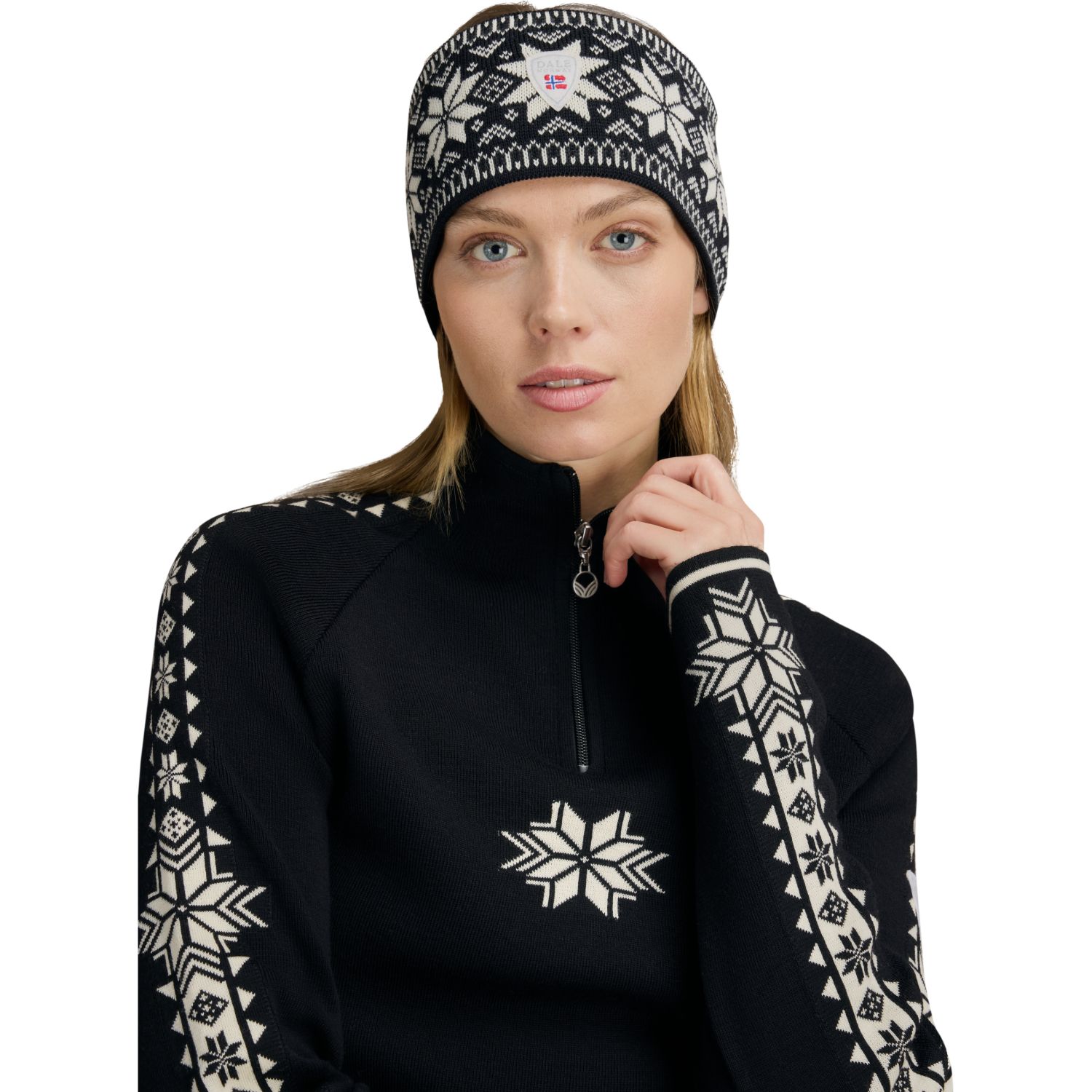 Dale of Norway Garmisch, Pannebånd, Black Offwhite Darkcharc