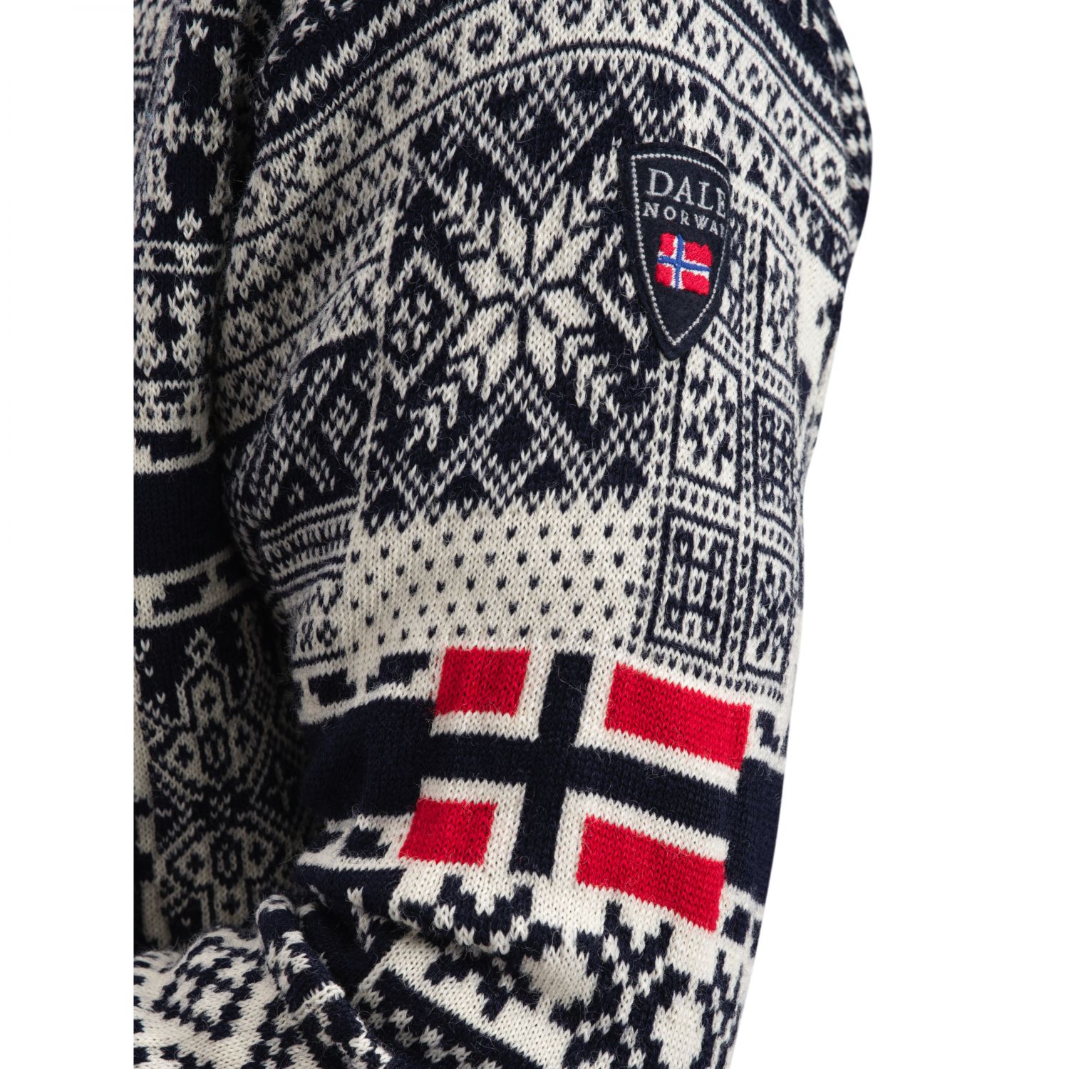 Dale of Norway History sweater, pulover din fleece, bărbați, navy offwhite