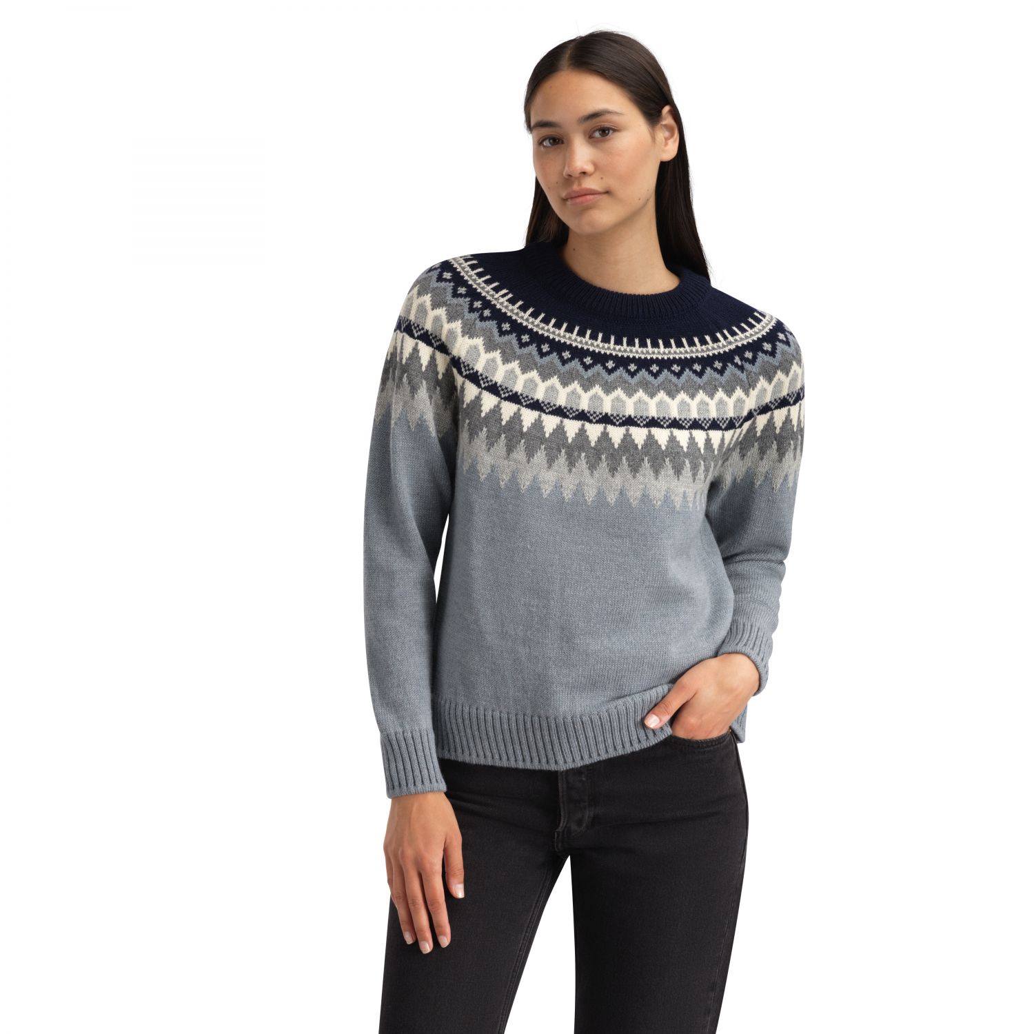 Dale of Norway Losna Feminine Sweater, fleece jacket, women, blue