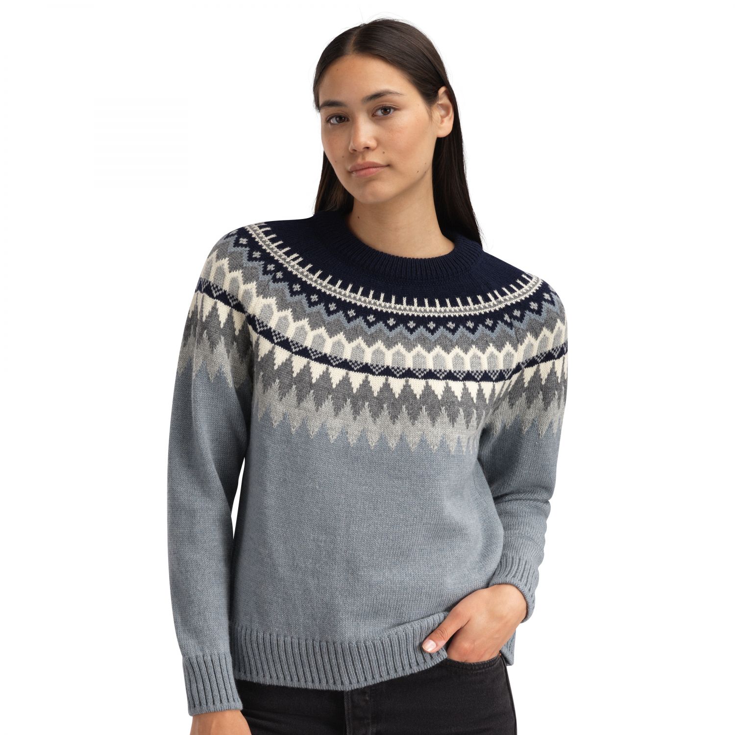 Dale of Norway Losna Feminine Sweater, Fleecejacke, Damen, blau