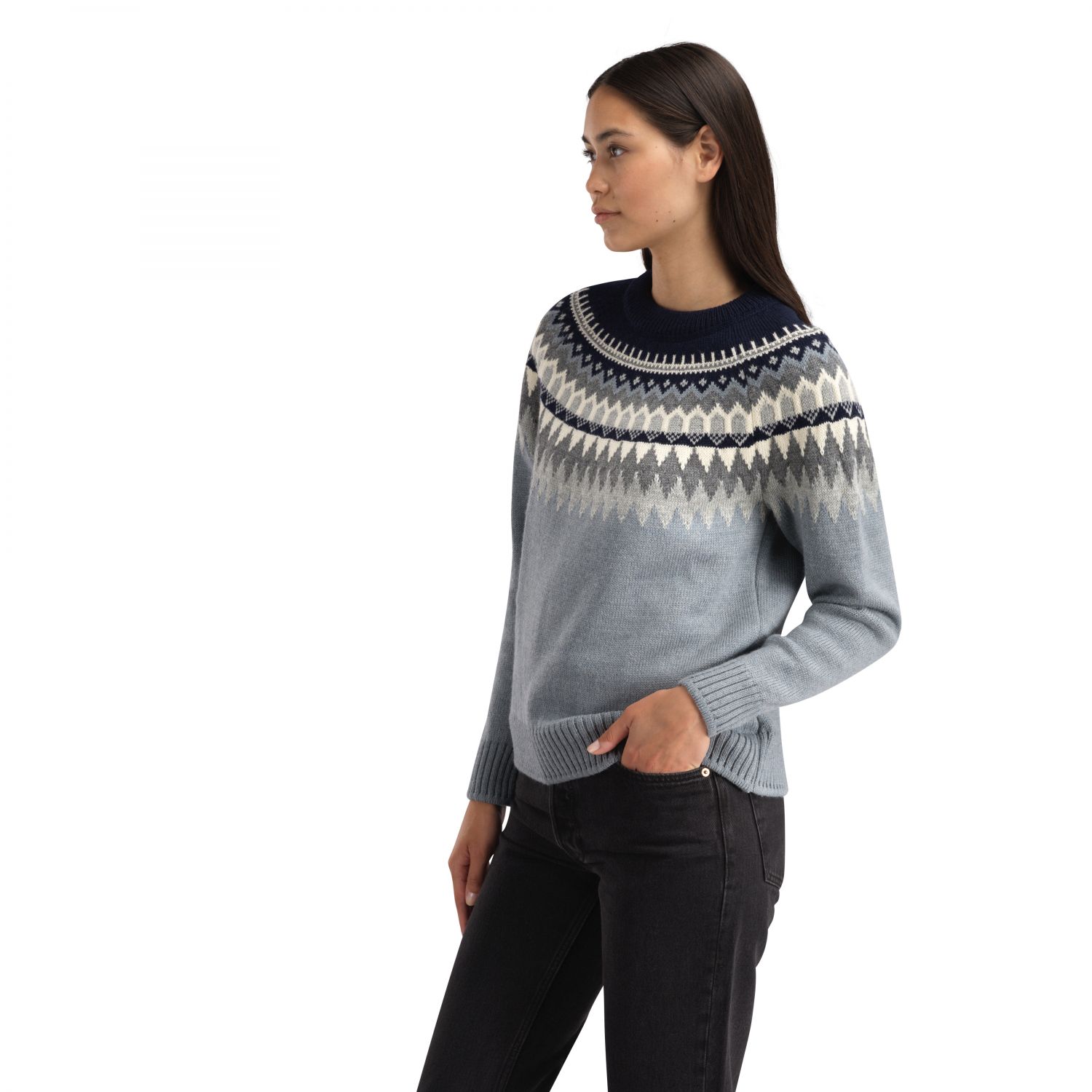 Dale of Norway Losna Feminine Sweater, forro polar, mujer, azul
