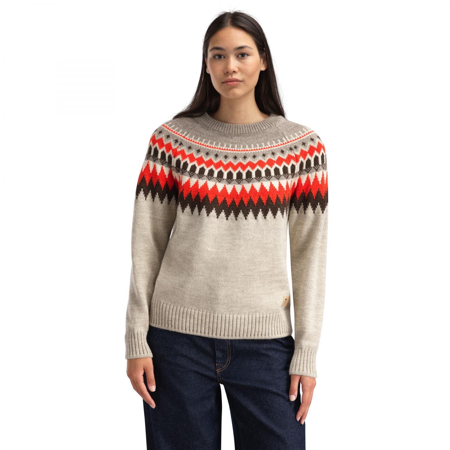 Dale of Norway Losna Jersey femenino, forro polar, mujer, beige/marrón