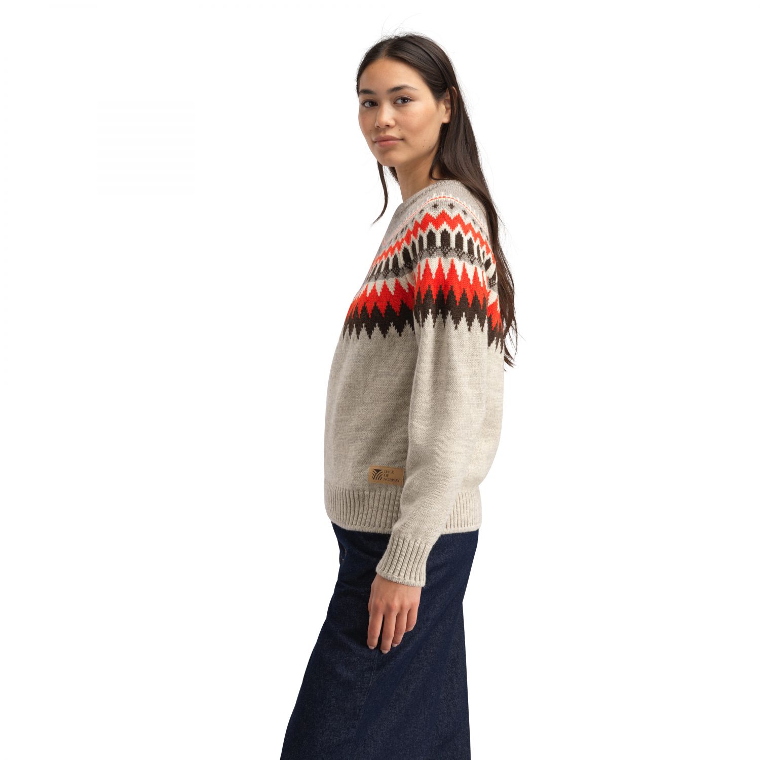 Dale of Norway Losna Pull Femme, polaire, femme, beige/marron