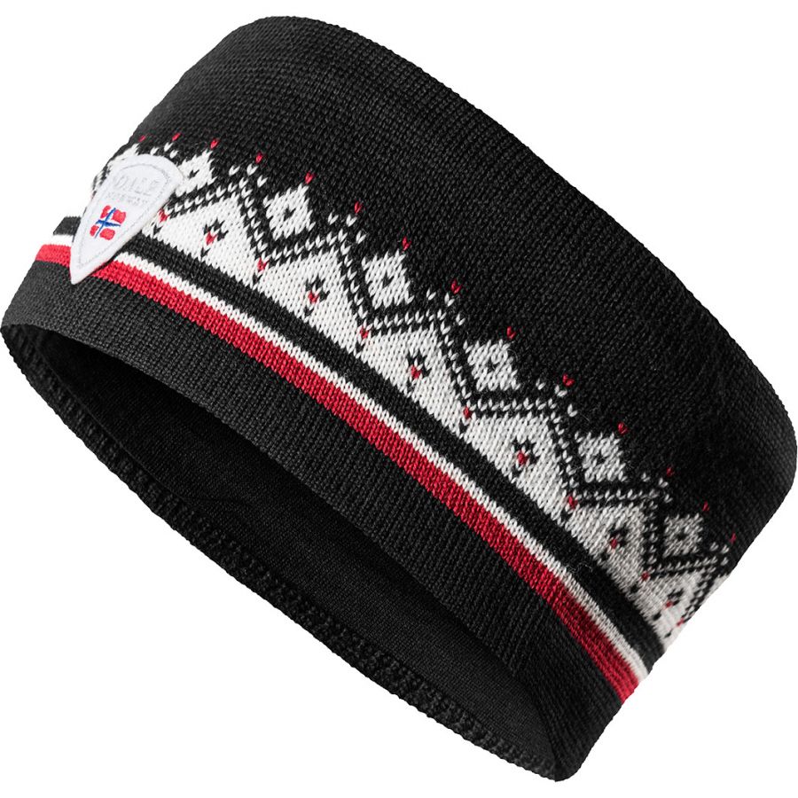 Dale of Norway Moritz, headband, darkcharcoal raspberry offwhite