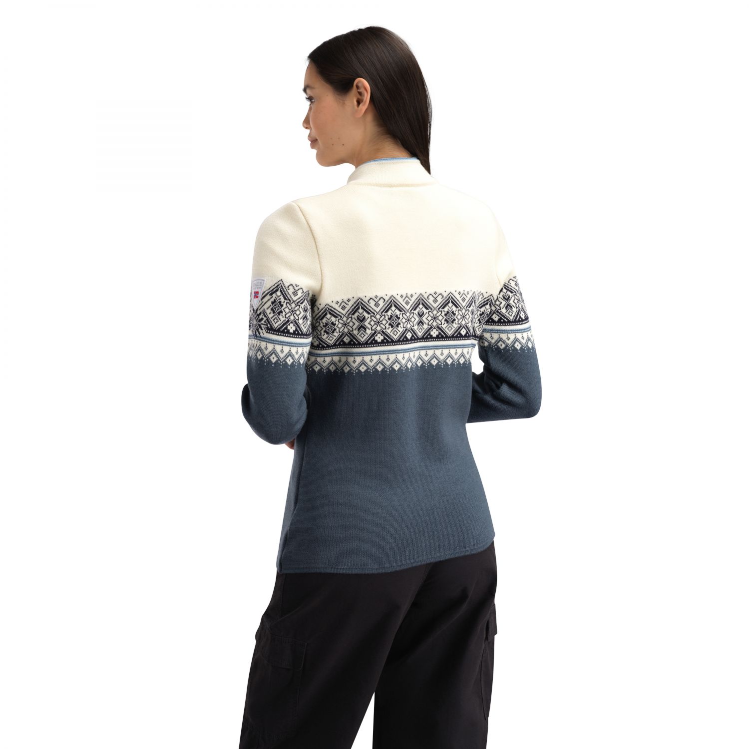 Dale of Norway Moritz, jaqueta de fleece, feminino, offwhite/navy