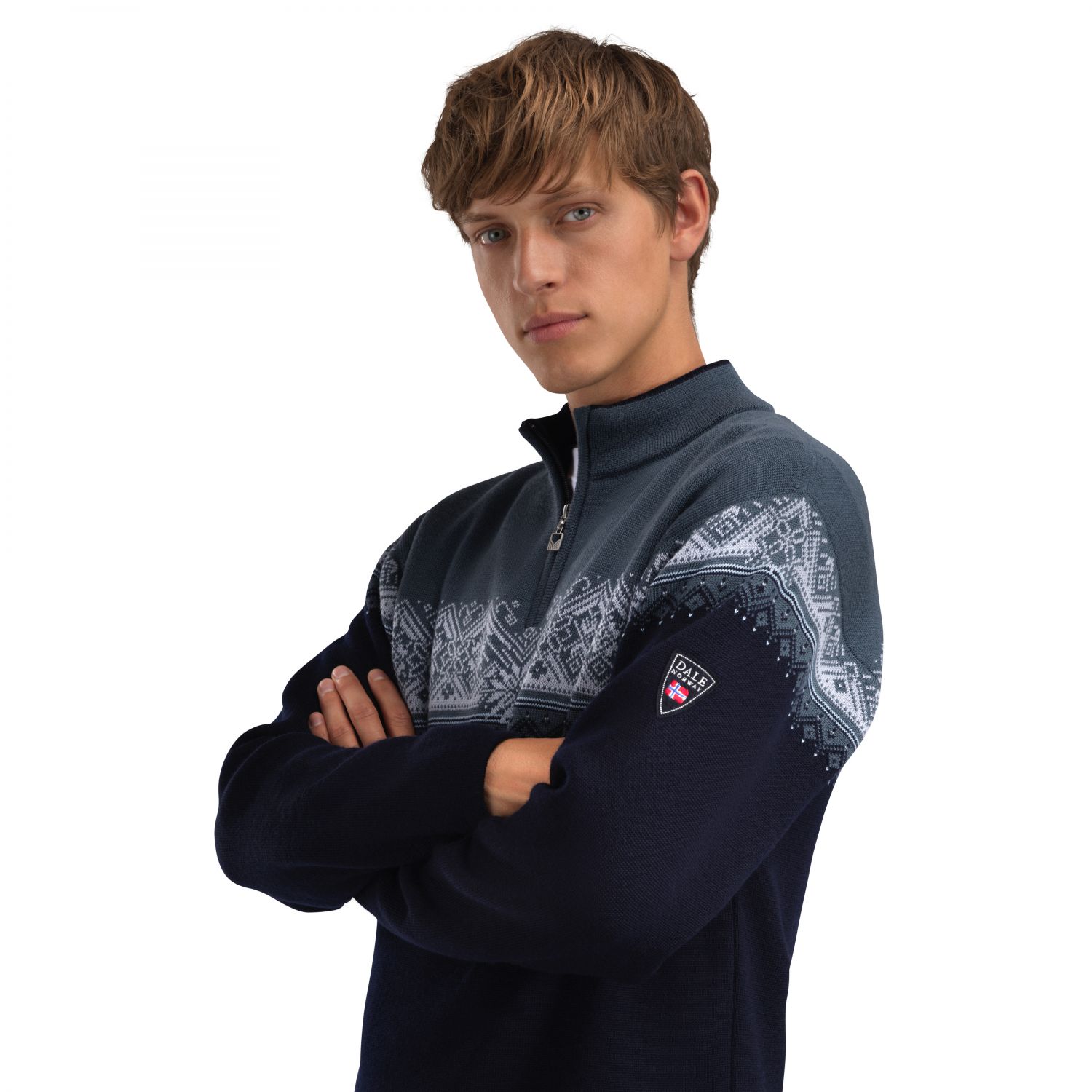 Dale of Norway Moritz Masc Sweater, fleece mikina, pánske, modrá