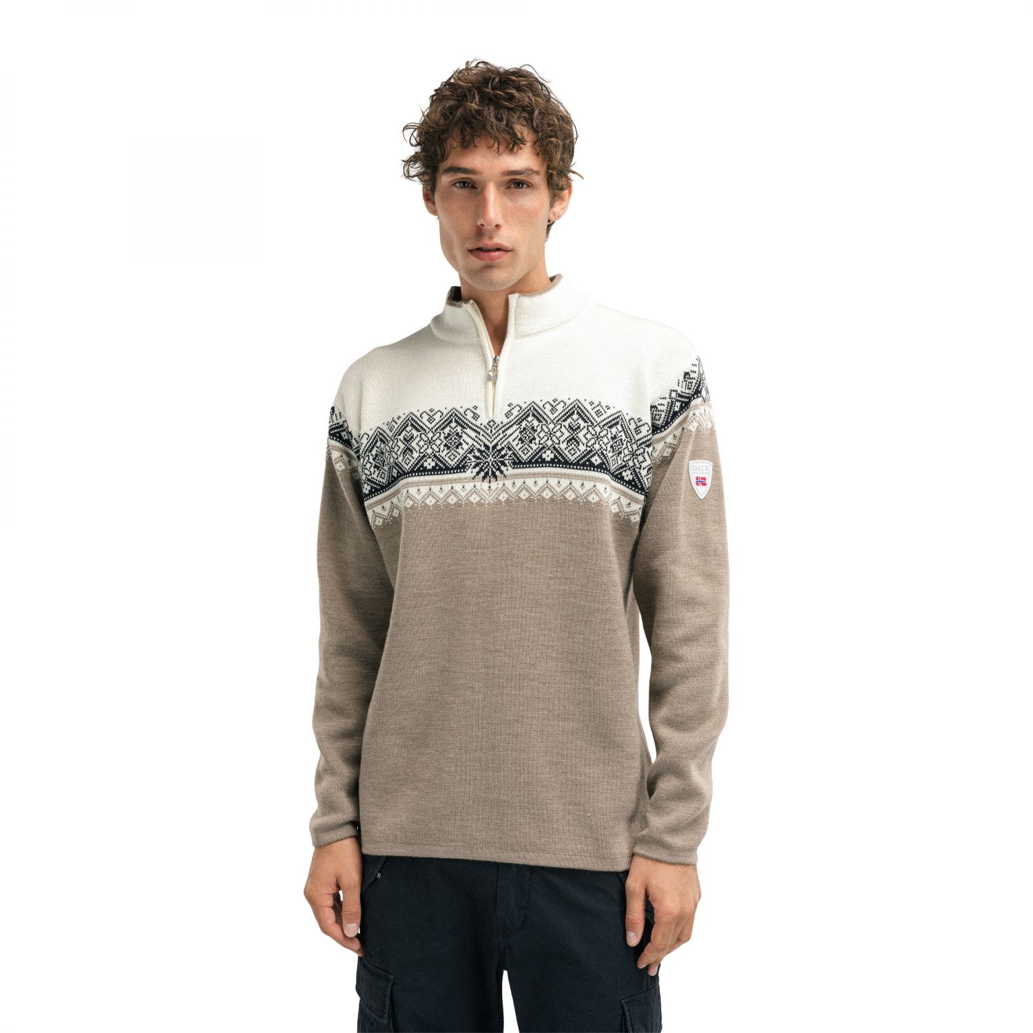 Dale of Norway Moritz, Pullover, Herren, hellbraun