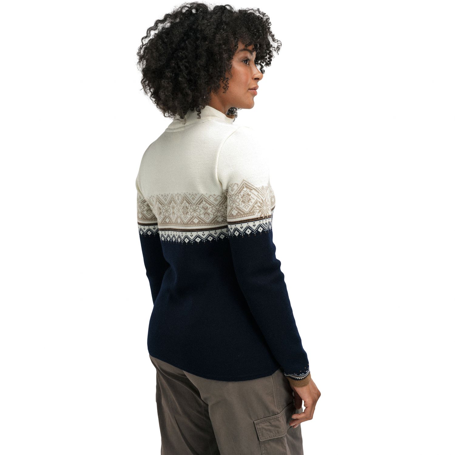 Dale of Norway Moritz, Sweater, Dame, Navy Bronze Beige Offwhite