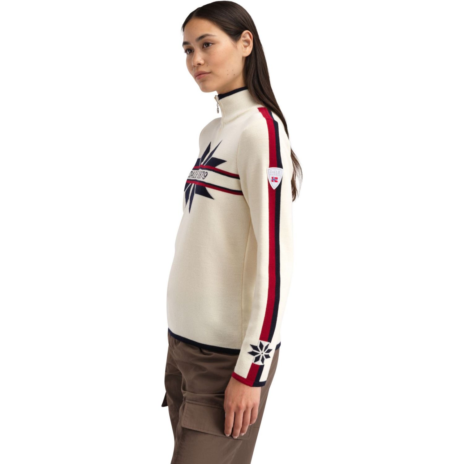 Dale of Norway Nåle Feminine Sweater, Fleecejacke, Damen, naturweiß