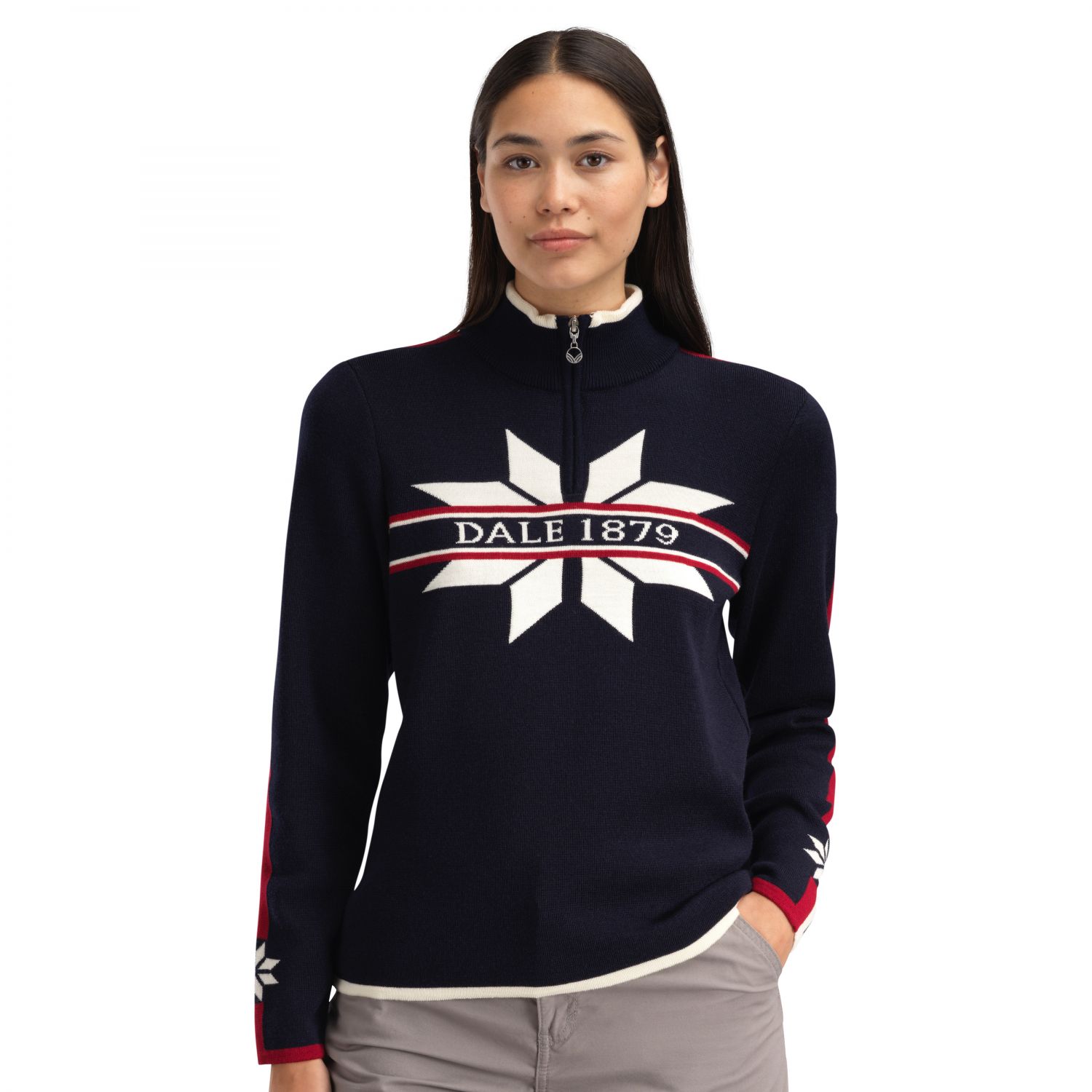 Dale of Norway Nåle Feminine Sweater, Fleecejacke, Damen, navy
