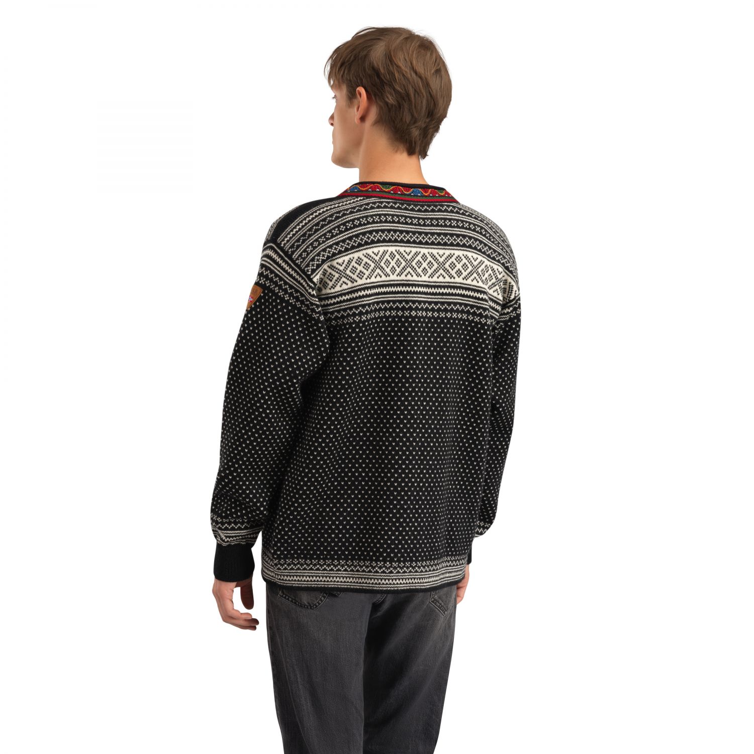 Dale of Norway Setesdal Uni Jacket, Fleecejakke, Herre, Black Offwhite