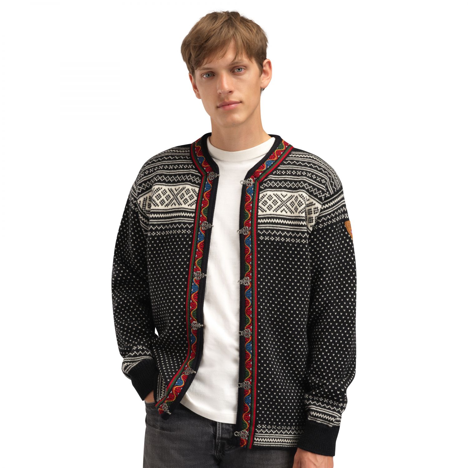 Dale of Norway Setesdal Uni Jacket, fleecová mikina, pánská, černá