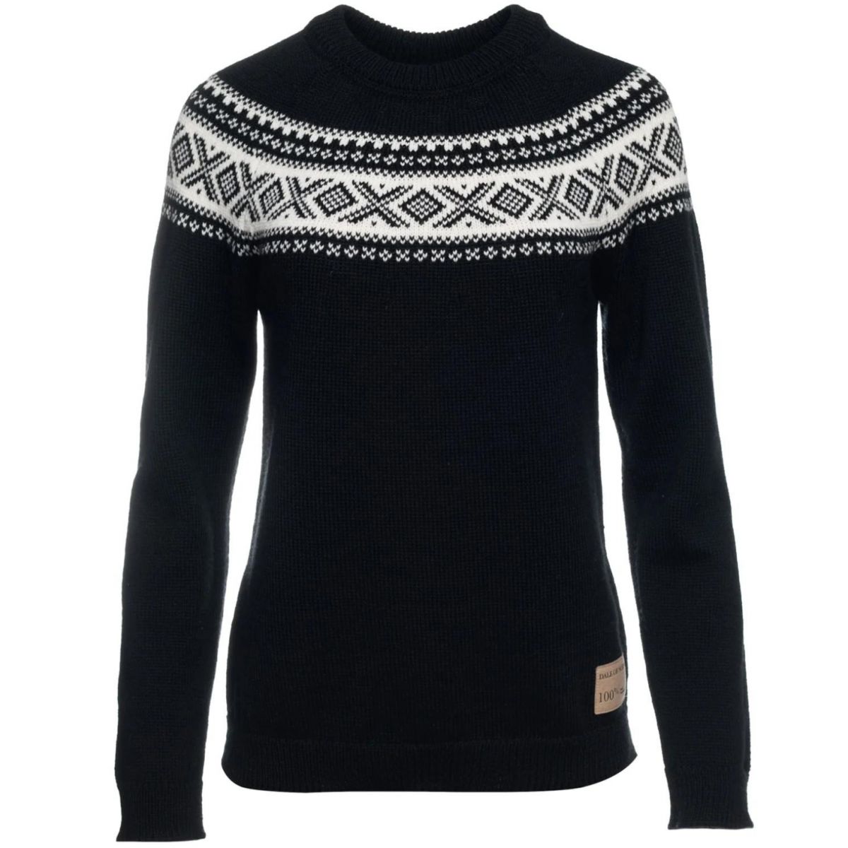 Dale of Norway Vågsøy suéter para mujer, negro