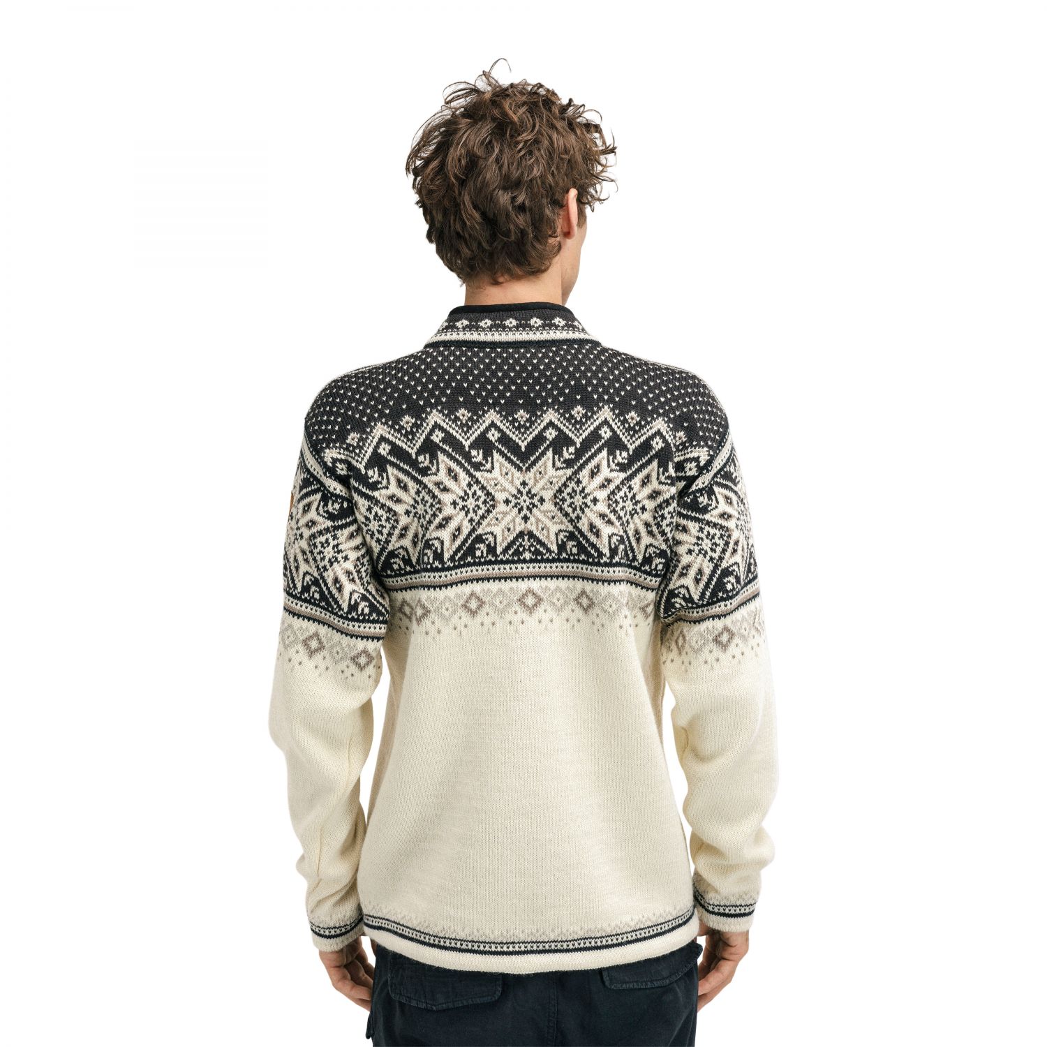 Dale of Norway Vail, Sweater, Herre, Offwhite/Coffee