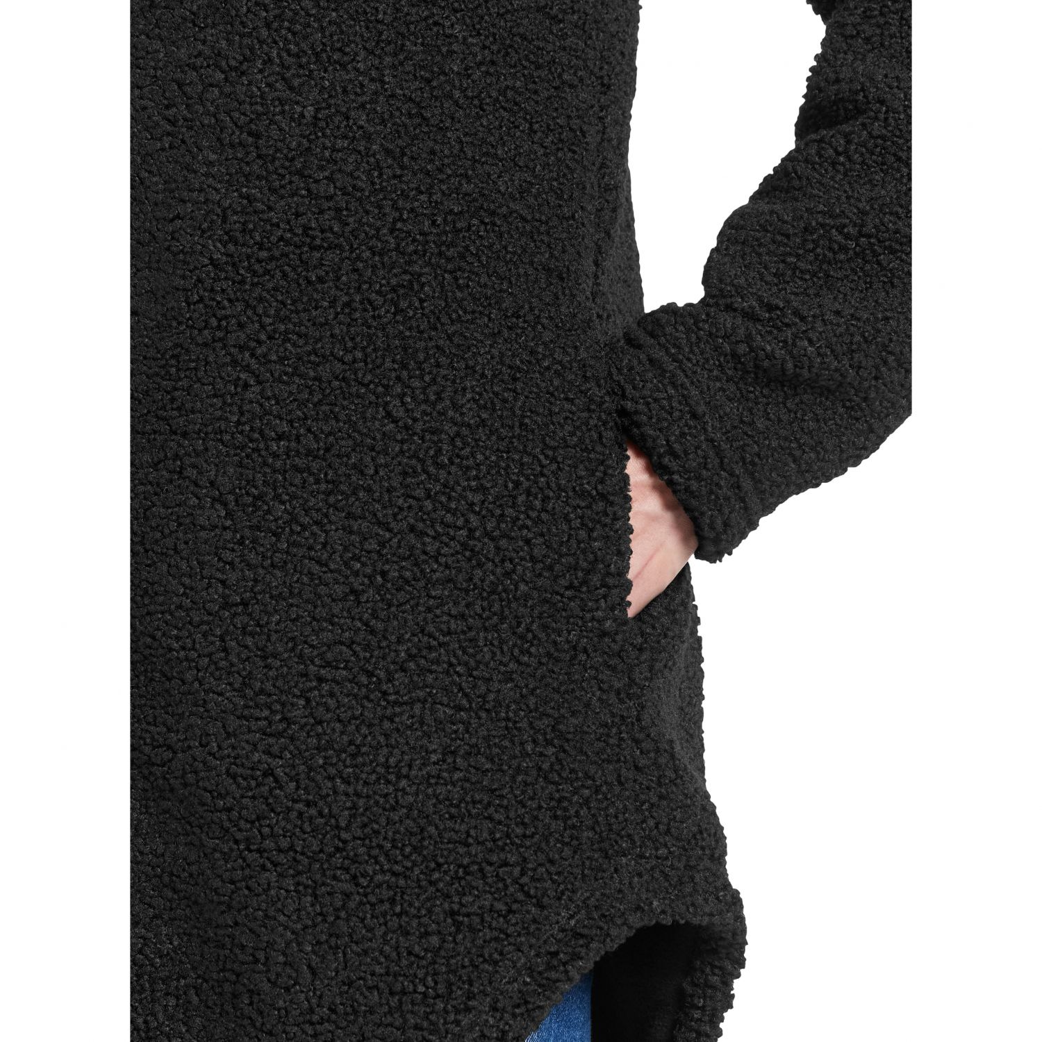 Dámsky fleecový kabát Didriksons Umi, čierny
