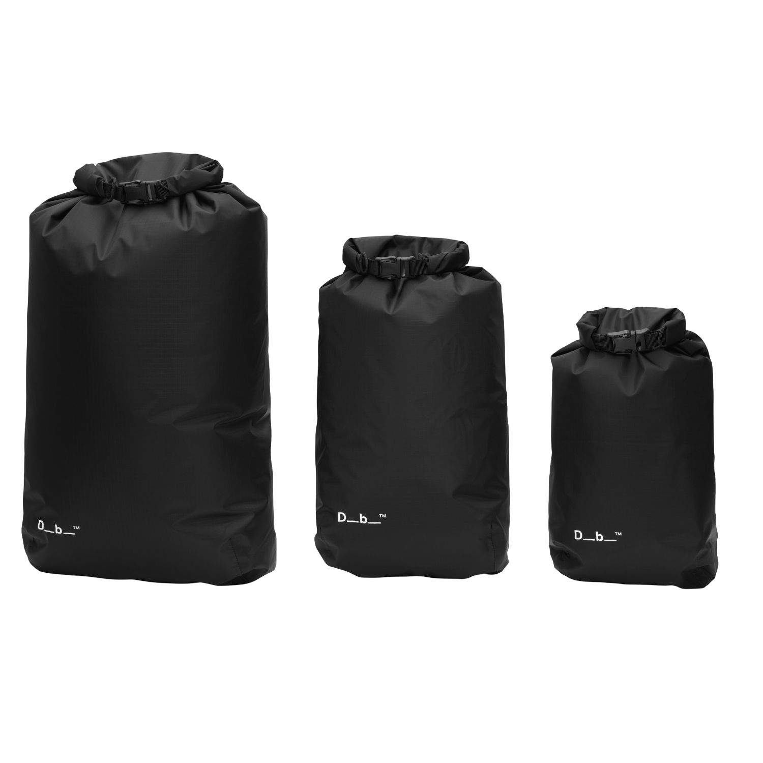 Db Dry Bag 3Pcs Set, Black Out