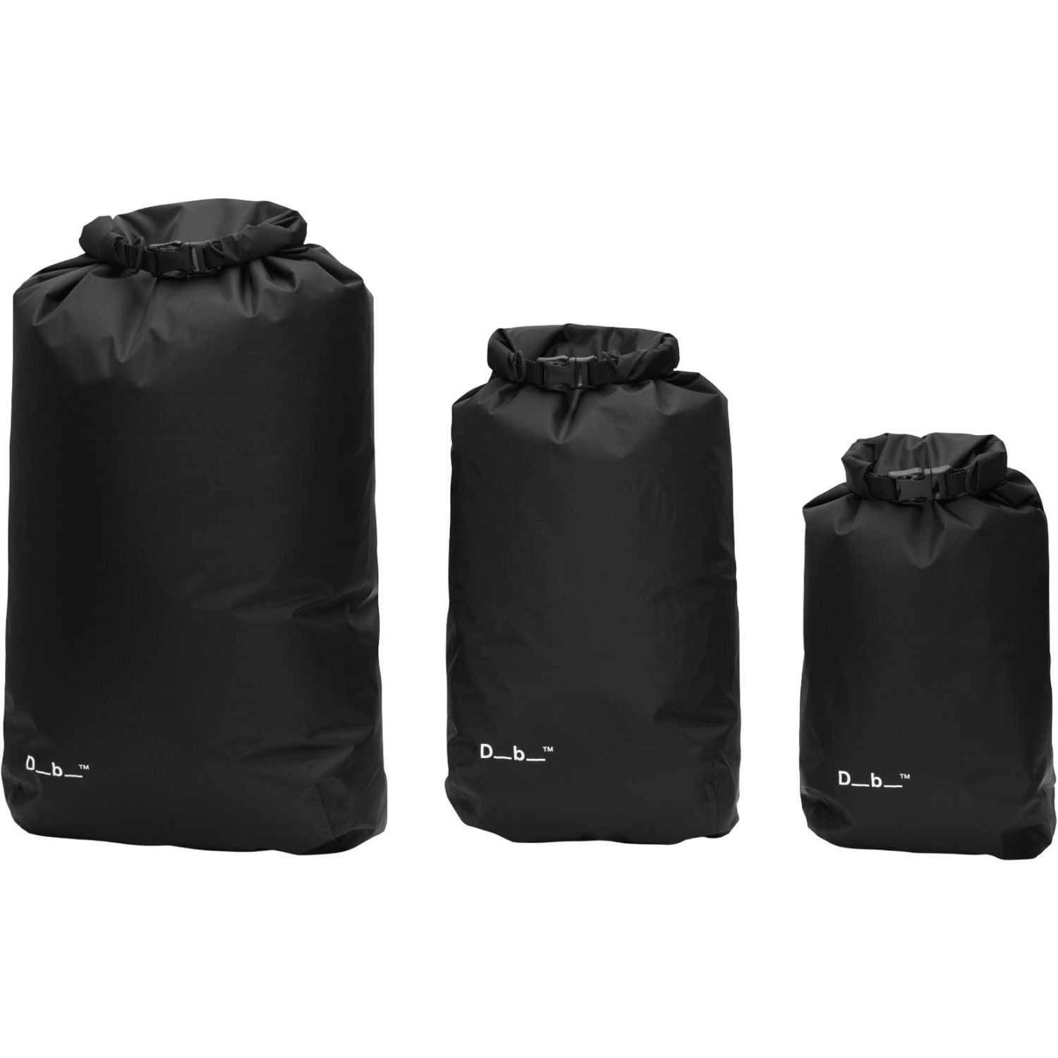 Db Dry Bag sada 3 kusov, Black Out
