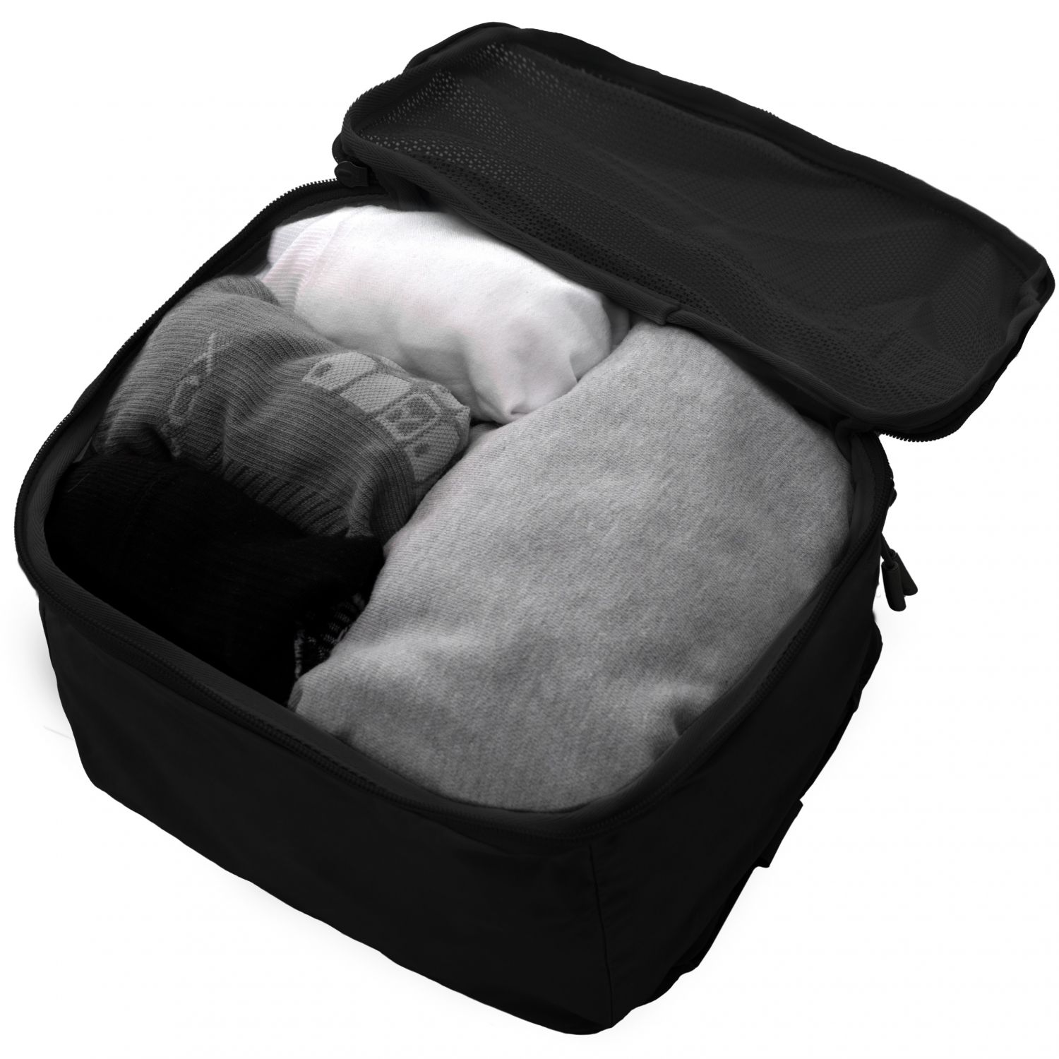 Db Essential Packing Cube M, preto para fora