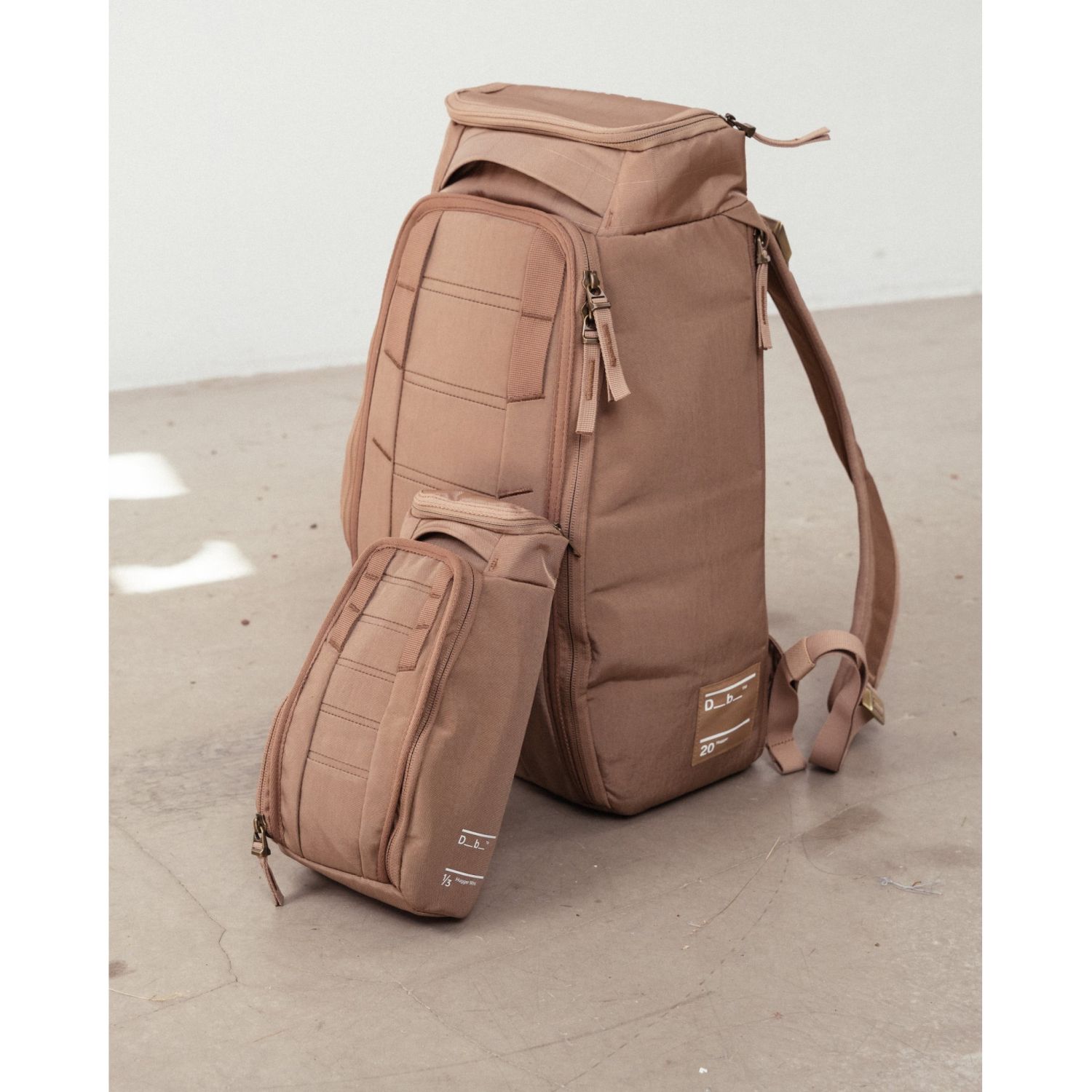 Db Hugger, toaletná taška, unisex, Affogato Brown