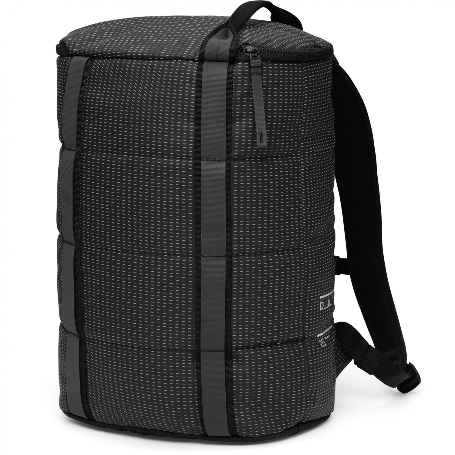 Db Roamer Duffel Pack, 25L, negro reflectante