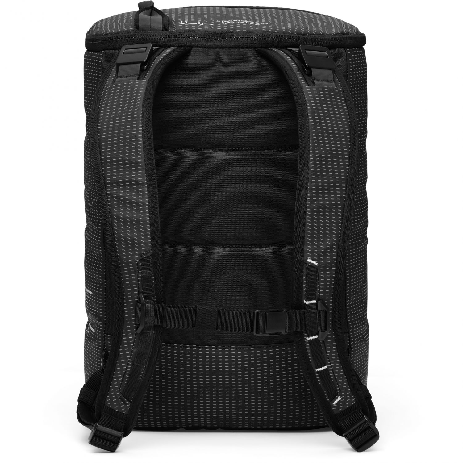 Db Roamer Duffel Pack, 25L, negro reflectante