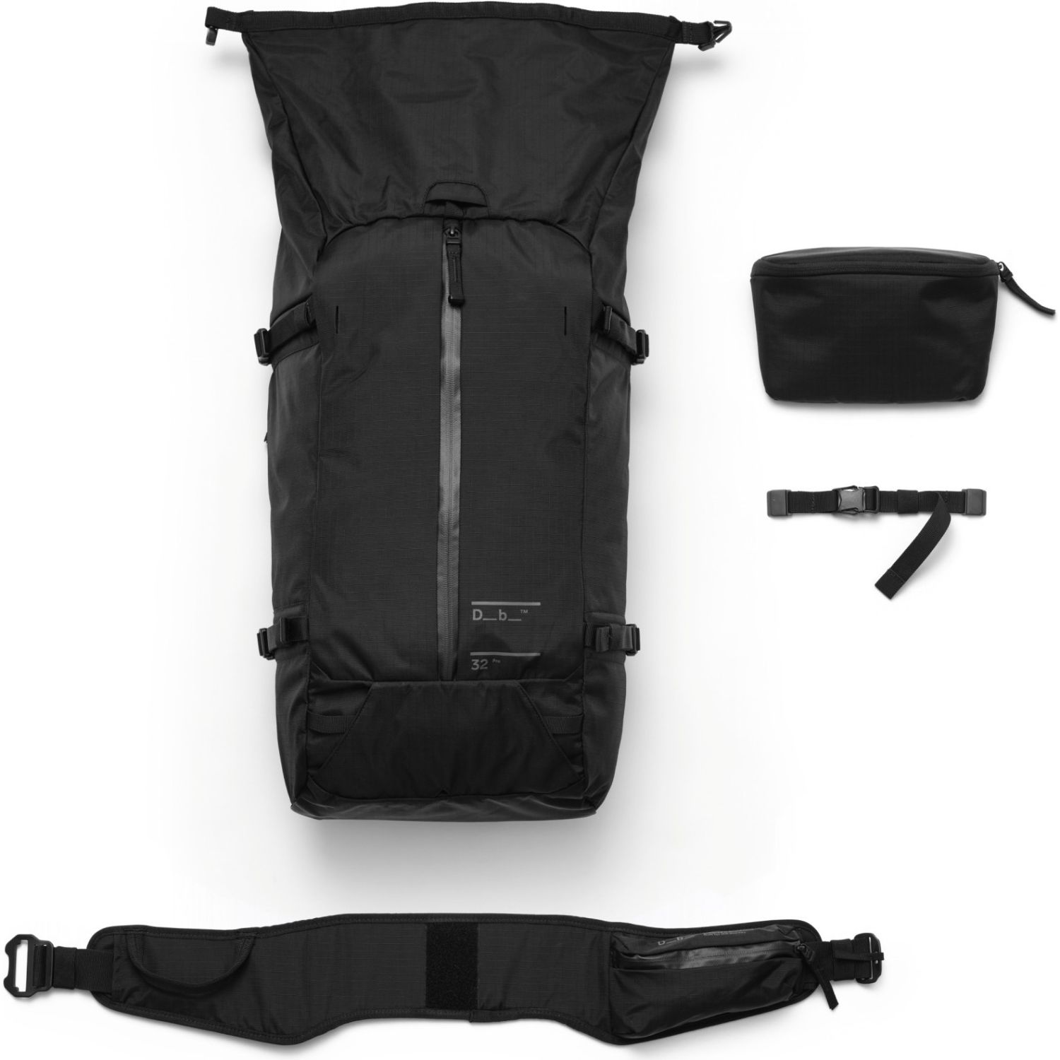 Db Snow Pro, 32L, rygsæk, black out