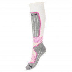 Deluni ski socks, 1pair, white/lilac
