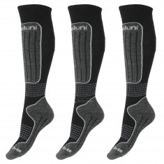Deluni ski socks - 3 pairs, black