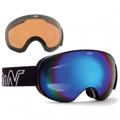 Demon Magnet, ski goggles, matt black/blue